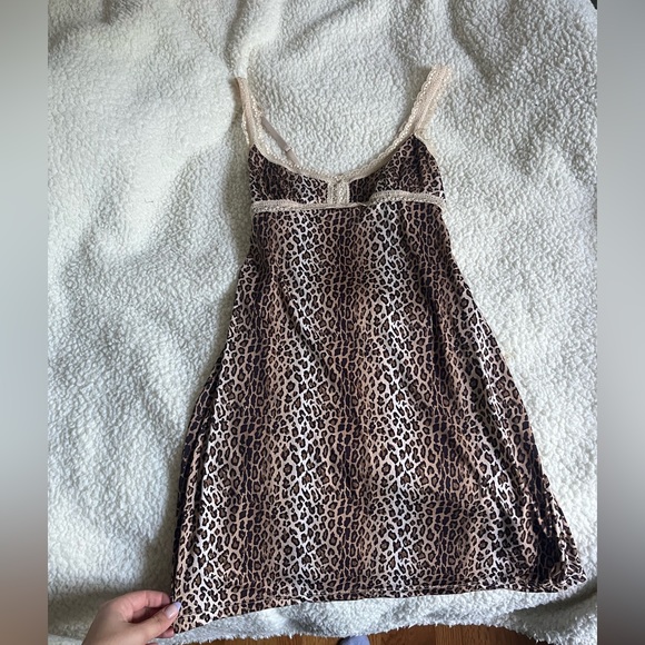 Cosabella Dresses & Skirts - Y2K Cheetah Print Lingerie Slip Size Small
